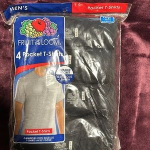 Men’s black t-shirts brand new in package. Sell for $22 retail.